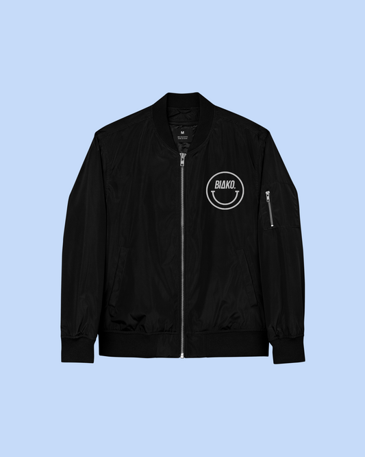 SMILE SOLO - PREMIUM RECYCLED BOMBER JACKET