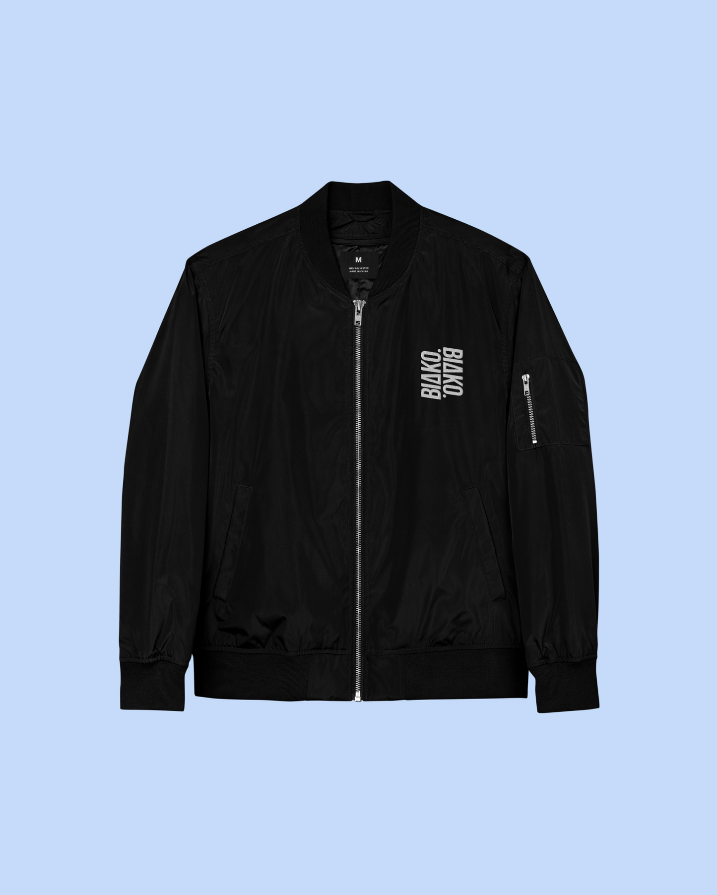 VERTICAL LOGO PREMIUM RECYCLED BOMBER JACKET