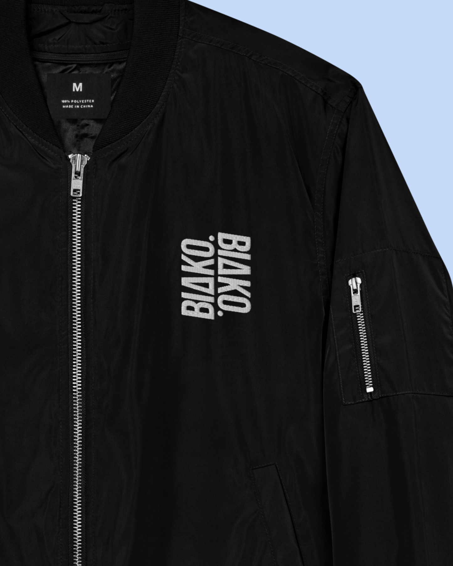 VERTICAL LOGO PREMIUM RECYCLED BOMBER JACKET