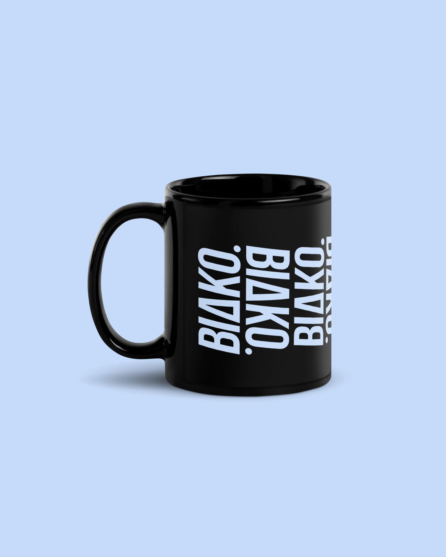 BLACK GLOSSY MUG BIAKOMULTI VERT