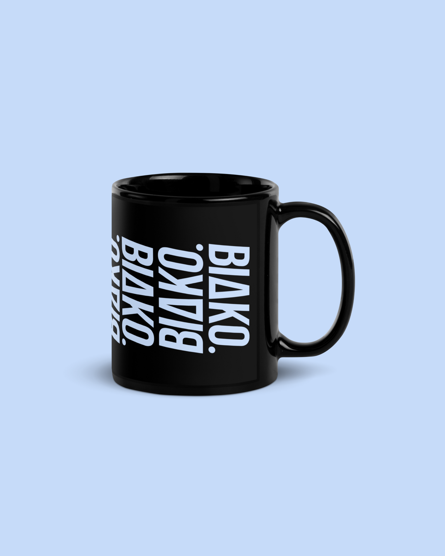 BLACK GLOSSY MUG BIAKOMULTI VERT