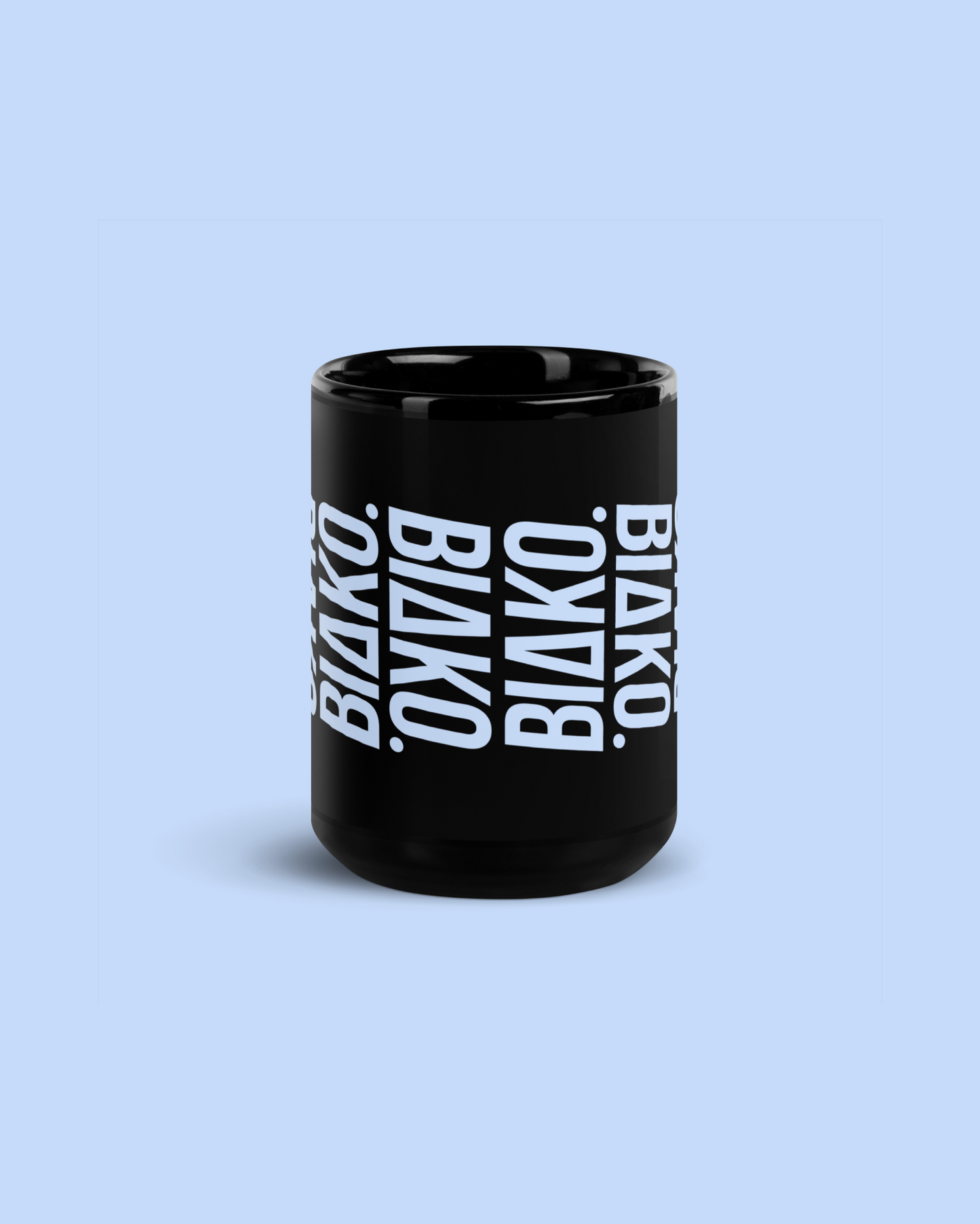 BLACK GLOSSY MUG BIAKOMULTI VERT