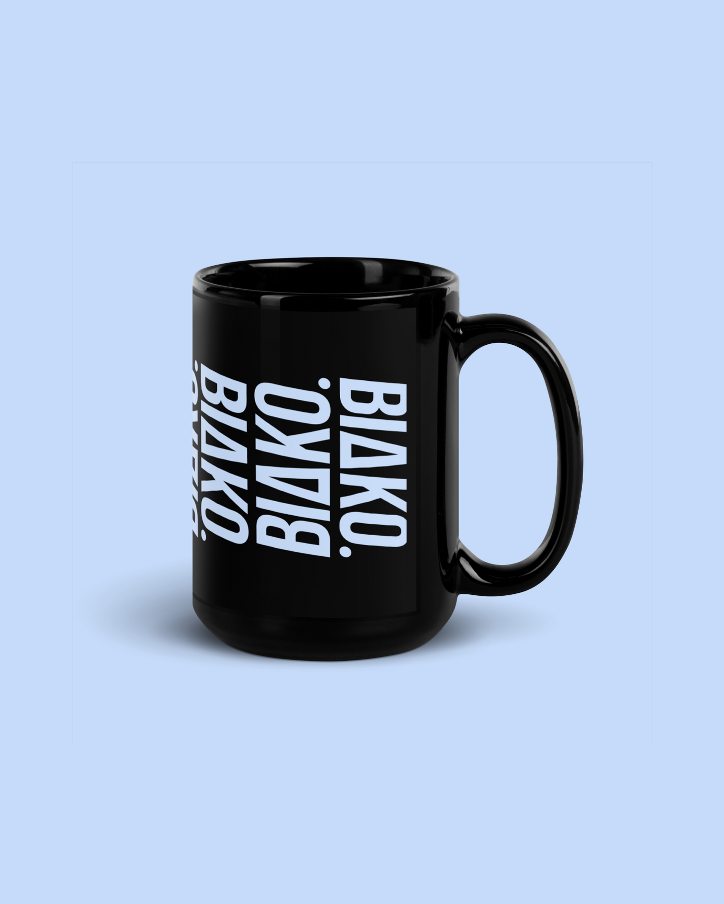 BLACK GLOSSY MUG BIAKOMULTI VERT