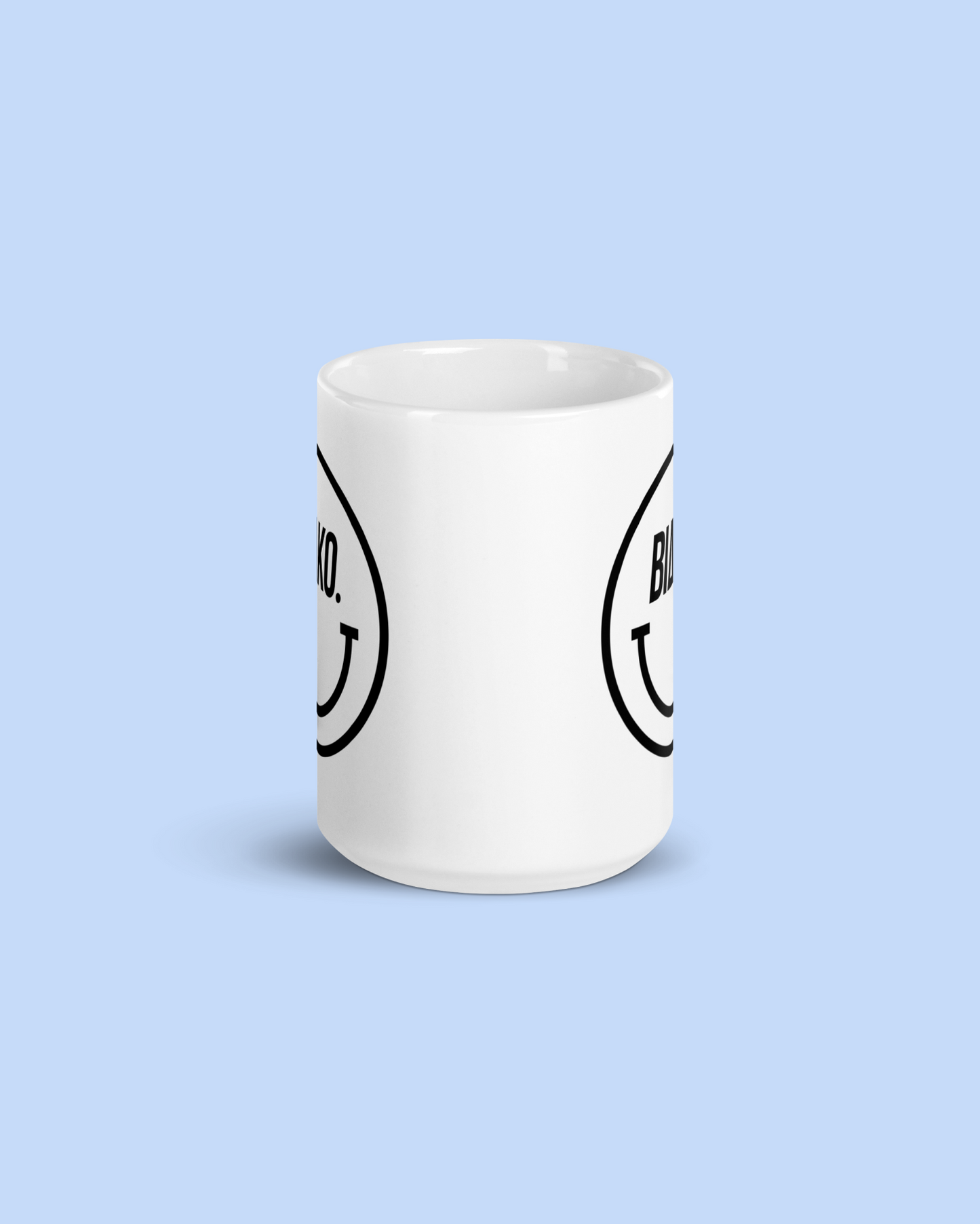 WHITE GLOSSY MUG BIAKO SMILE