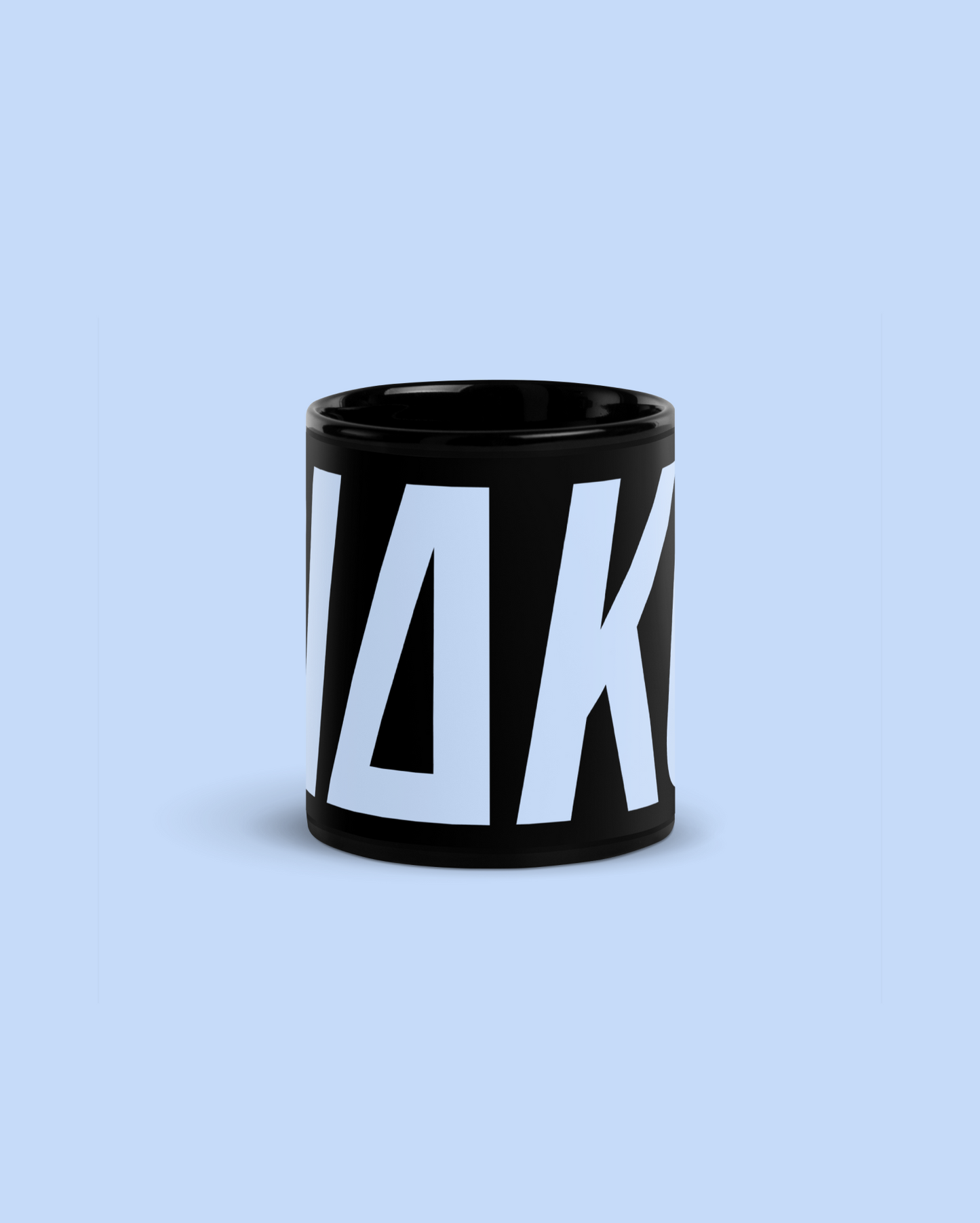 BLACK GLOSSY MUG BIGBIAKO