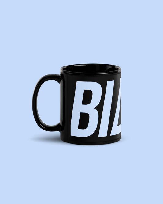 BLACK GLOSSY MUG BIGBIAKO