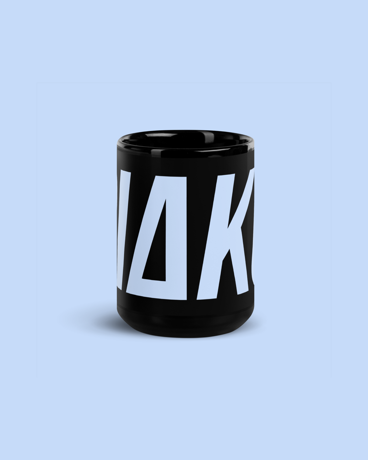 BLACK GLOSSY MUG BIGBIAKO