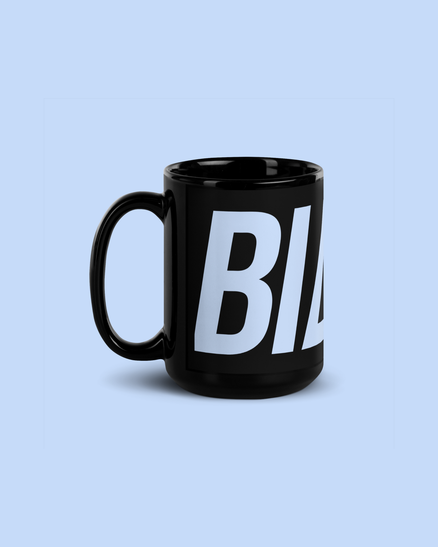 BLACK GLOSSY MUG BIGBIAKO