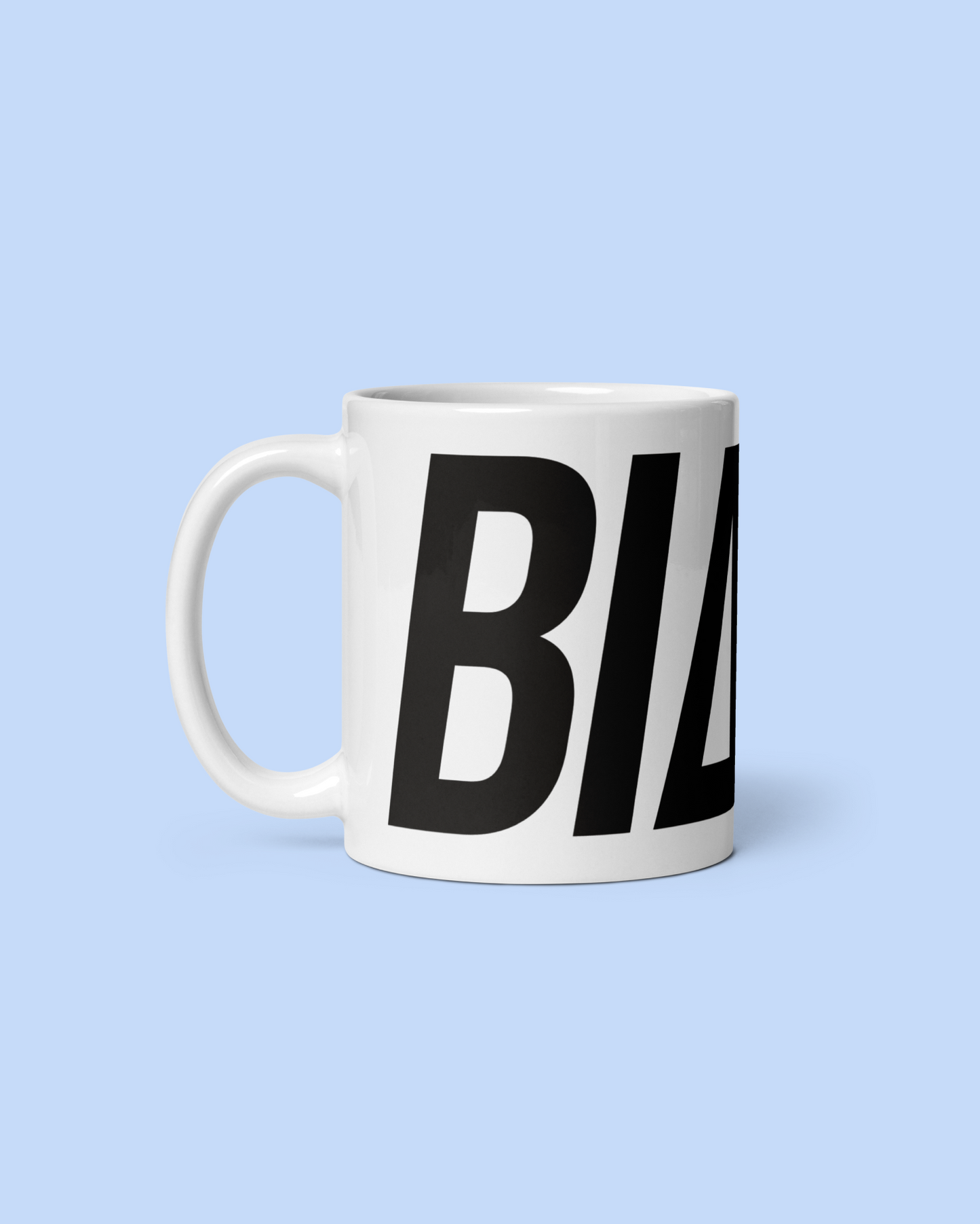 WHITE GLOSSY MUG BIAKO BIG LOGO