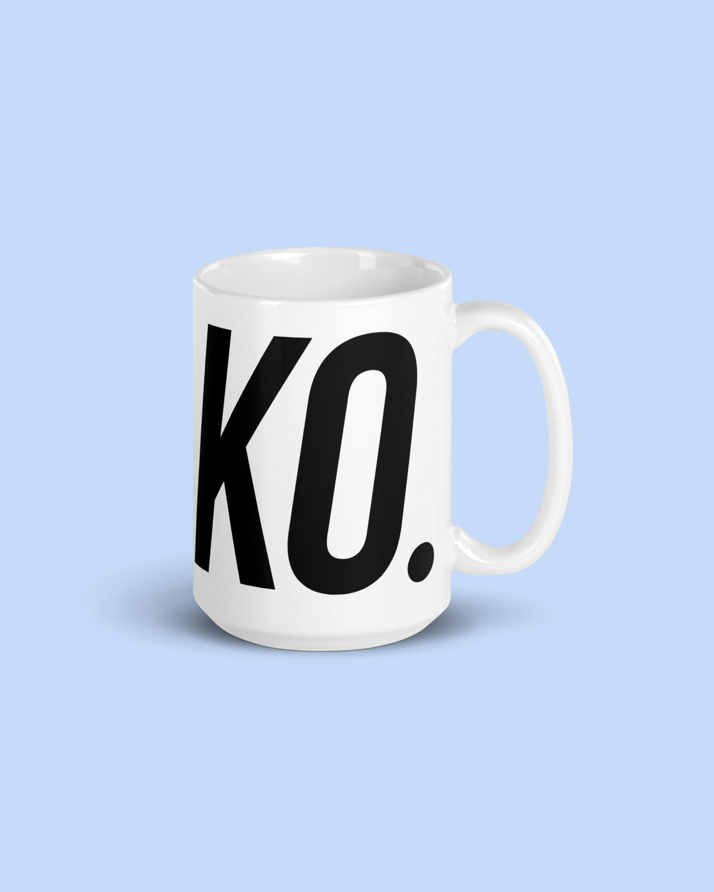 WHITE GLOSSY MUG BIAKO BIG LOGO