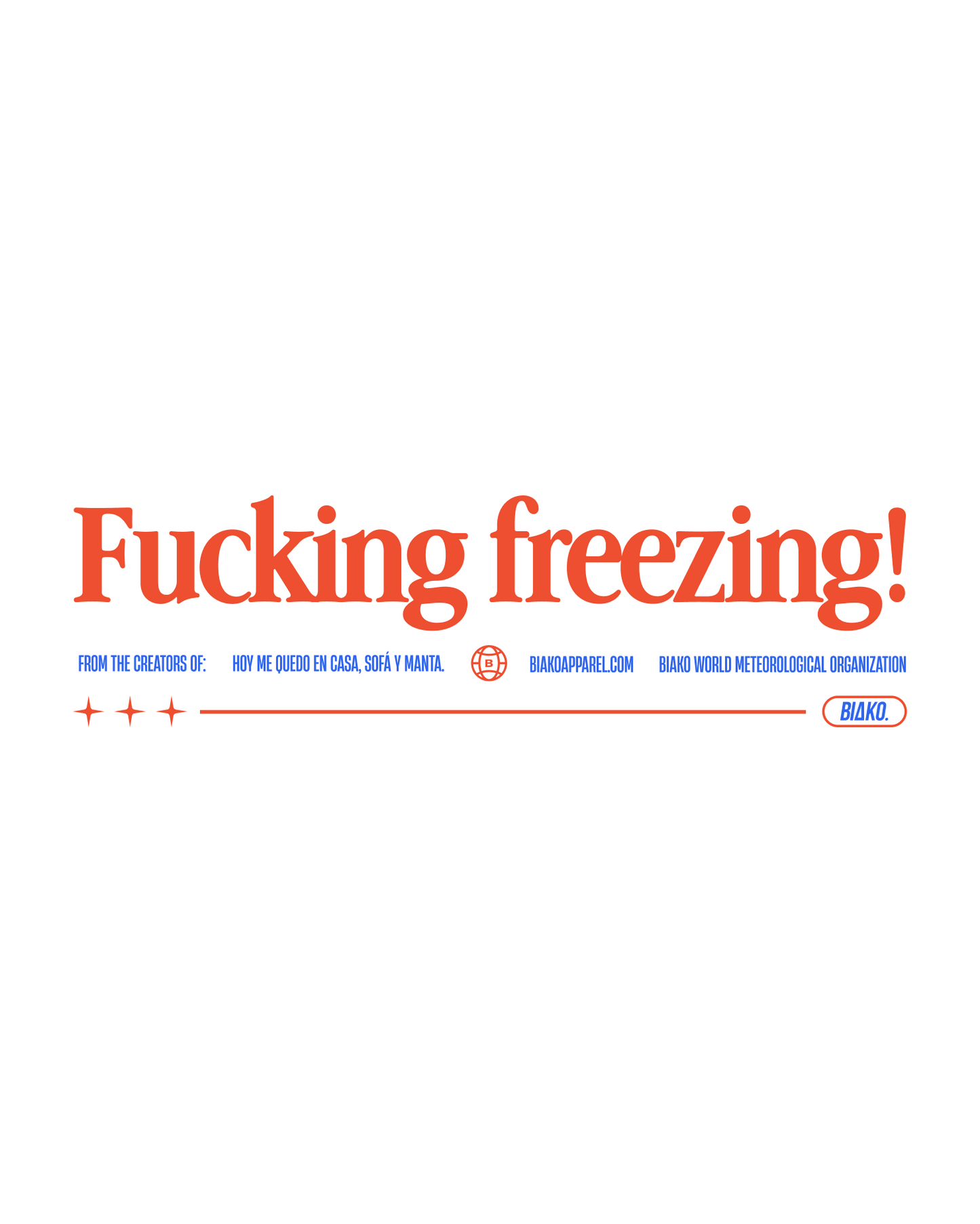 FUCKING FREEZING! UNISEX HOODIE FACE