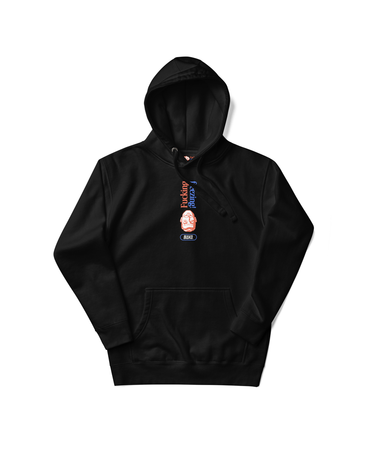 FUCKING FREEZING! BLACKOUT UNISEX HOODIE